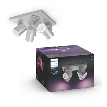 Philips - LED RGBW Dimmable spotlight Hue ARGENA 4xGU10/5,7W/230V