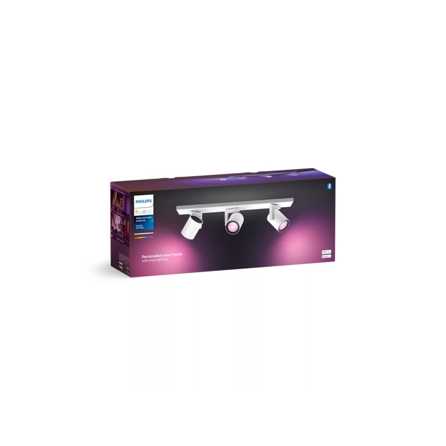 Philips - LED RGBW Dimmable spotlight Hue ARGENTA 3xGU10/4,2W/230V 2000-6500K