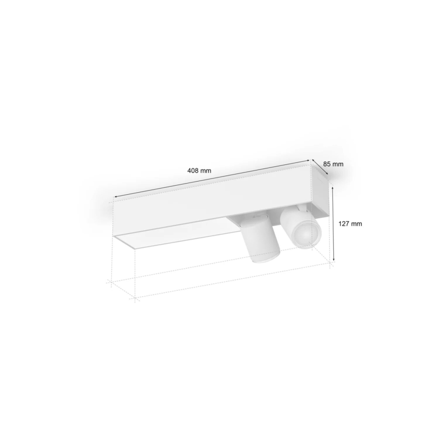 Philips - LED RGBW Dimmable spotlight Hue CENTRIS 2xGU10/4,2W/230V+ LED/11W