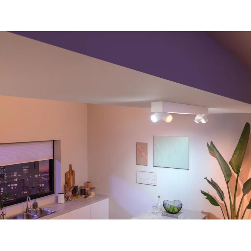 Philips - LED RGBW Dimmable spotlight Hue CENTRIS 4xGU10/4,2W/230V + LED/11W 2000-6500K