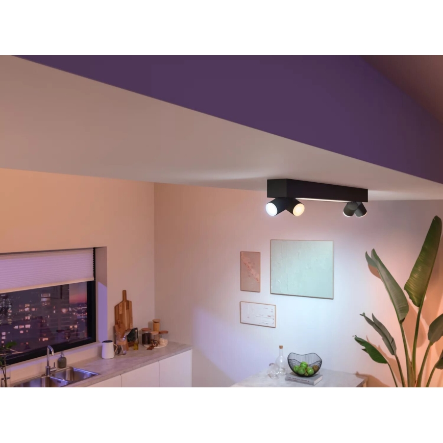 Philips - LED RGBW Dimmable spotlight Hue CENTRIS 4xGU10/4,2W/230V + LED/11W 2000-6500K