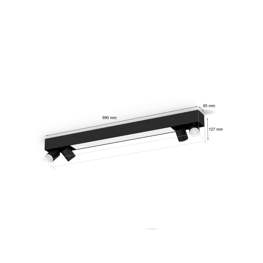Philips - LED RGBW Dimmable spotlight Hue CENTRIS 4xGU10/4,2W/230V + LED/11W 2000-6500K