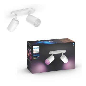 Philips - LED RGBW Dimmable spotlight Hue FUGATO 2xGU10/5,7W/230V