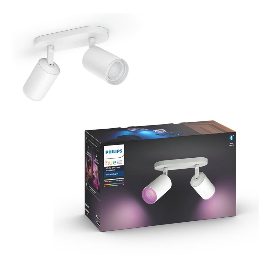 Philips - LED RGBW Dimmable spotlight Hue FUGATO 2xGU10/5,7W/230V