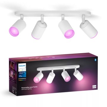 Philips - LED RGBW Dimmable spotlight Hue FUGATO 4xGU10/4,2W/230V 2000-6500K white