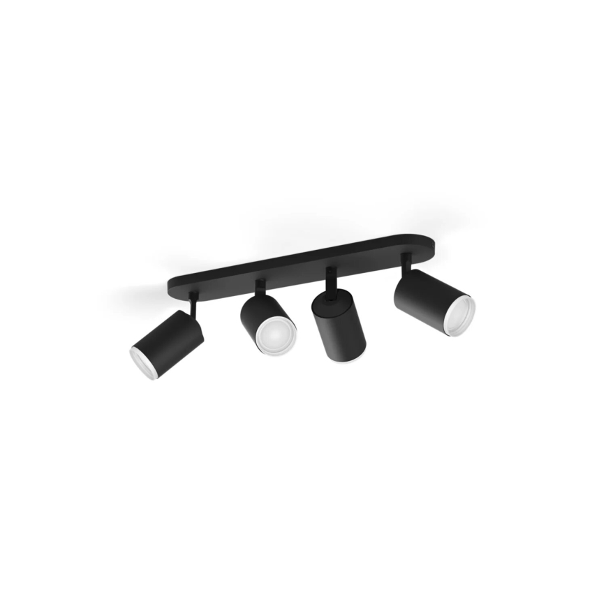 Philips - LED RGBW Dimmable spotlight Hue FUGATO 4xGU10/4,2W/230V 2000-6500K black