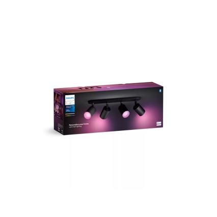 Philips - LED RGBW Dimmable spotlight Hue FUGATO 4xGU10/4,2W/230V 2000-6500K black
