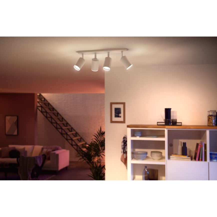 Philips - LED RGBW Dimmable spotlight Hue FUGATO 4xGU10/4,2W/230V 2000-6500K white
