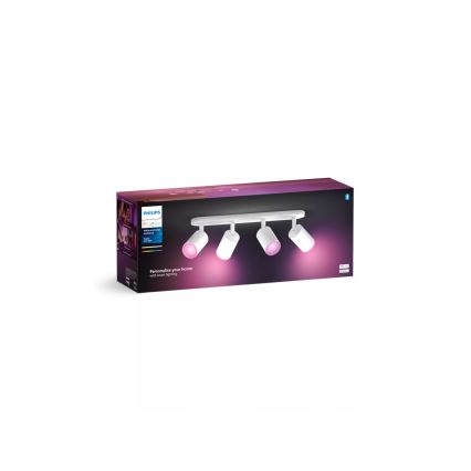 Philips - LED RGBW Dimmable spotlight Hue FUGATO 4xGU10/4,2W/230V 2000-6500K white