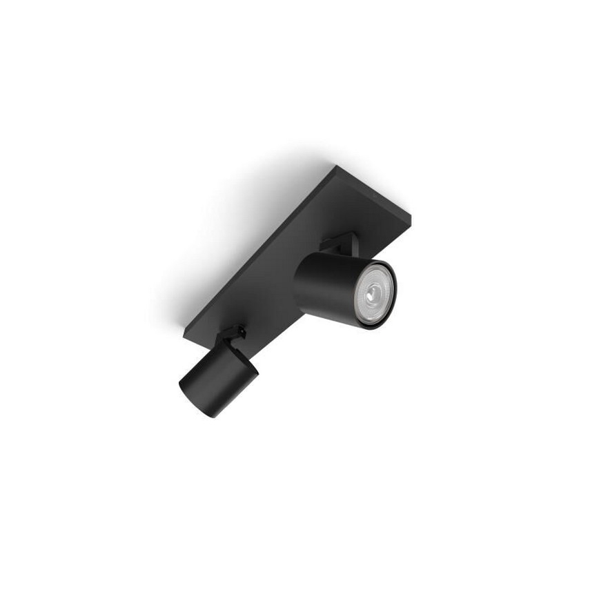Philips - RGBW LED Dimmable Spotlight RUNNER 2xGU10/6.5W/230V 2700-6500K Black