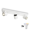Philips - LED RGBW Dimmable Spotlight RUNNER 3xGU10/6.5W/230V 2700-6500K White