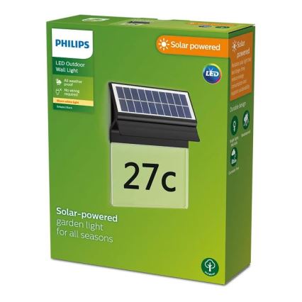 Philips - LED Solar house number ENKARA LED/0,2W/3,7V 1800 mAh IP44