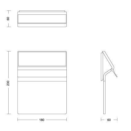 Philips - LED Solar house number ENKARA LED/0,2W/3,7V 1800 mAh IP44