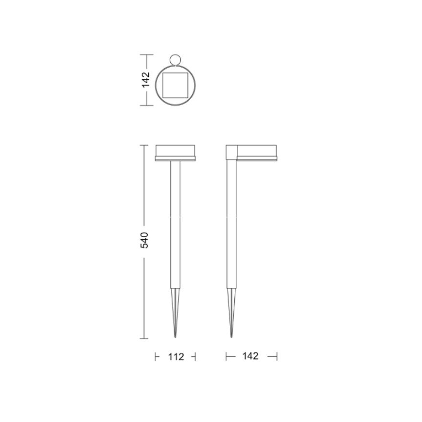 Philips - LED Solar lamp VYNCE LED/1,5W/3,7V 1500 mAh IP44