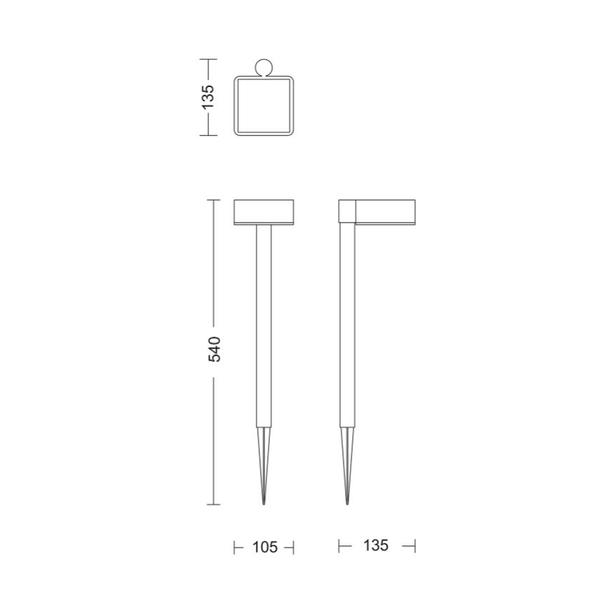 Philips - LED Solar lamp VYNCE LED/1,5W/3,7V 1500 mAh IP44