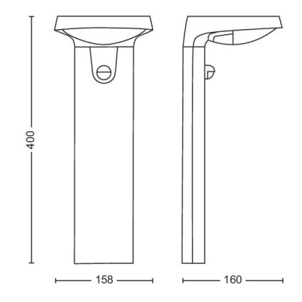 Philips - LED Solar lamp with a sensor LED/1,2W/4V 4000K IP44