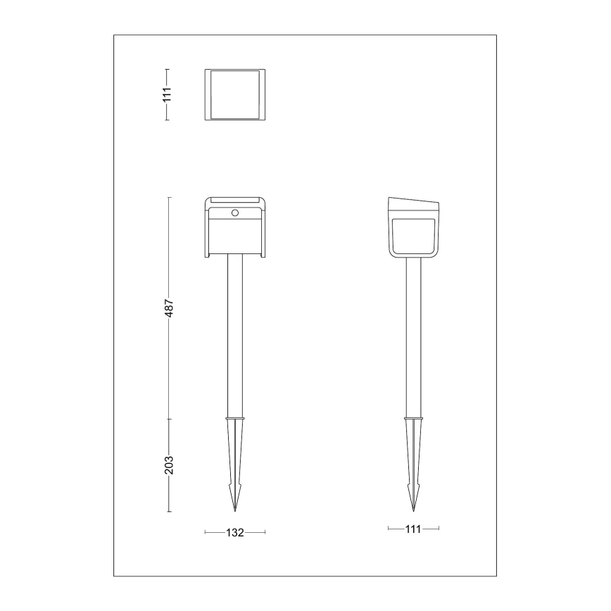 Philips - LED Solar lamp with sensor EZRA LED/1,8W/3,7V 3000K IP44