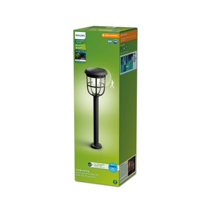 Philips - LED Solar lamp with sensor RADII LED/1,3W/3,7V 3000K IP44