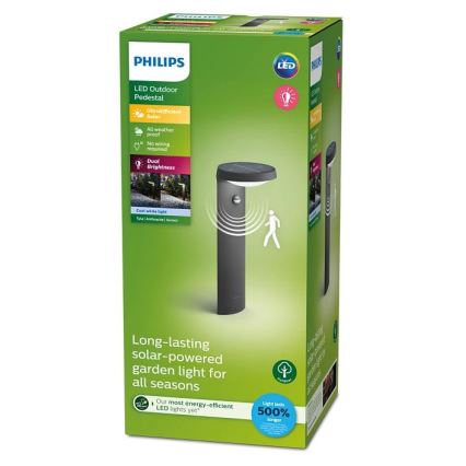 Philips - LED Solar lamp with a motion and dusk sensor LED/1,2W/4V 1800 mAh 4000K IP44