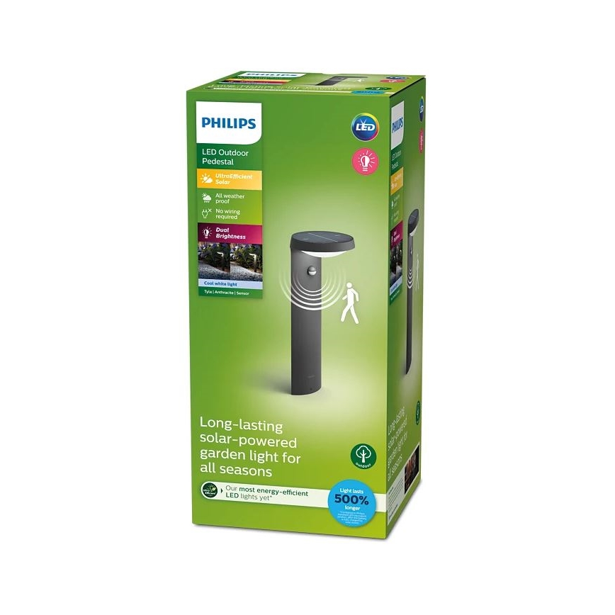 Philips - LED Solar lamp with a motion and dusk sensor LED/1,2W/4V 1800 mAh 4000K IP44