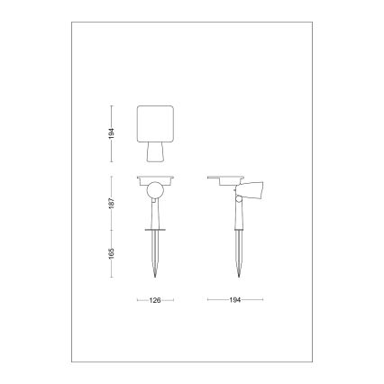 Philips - LED Solar spotlight ASHLYN LED/1,4W/3,7V 2700K IP44