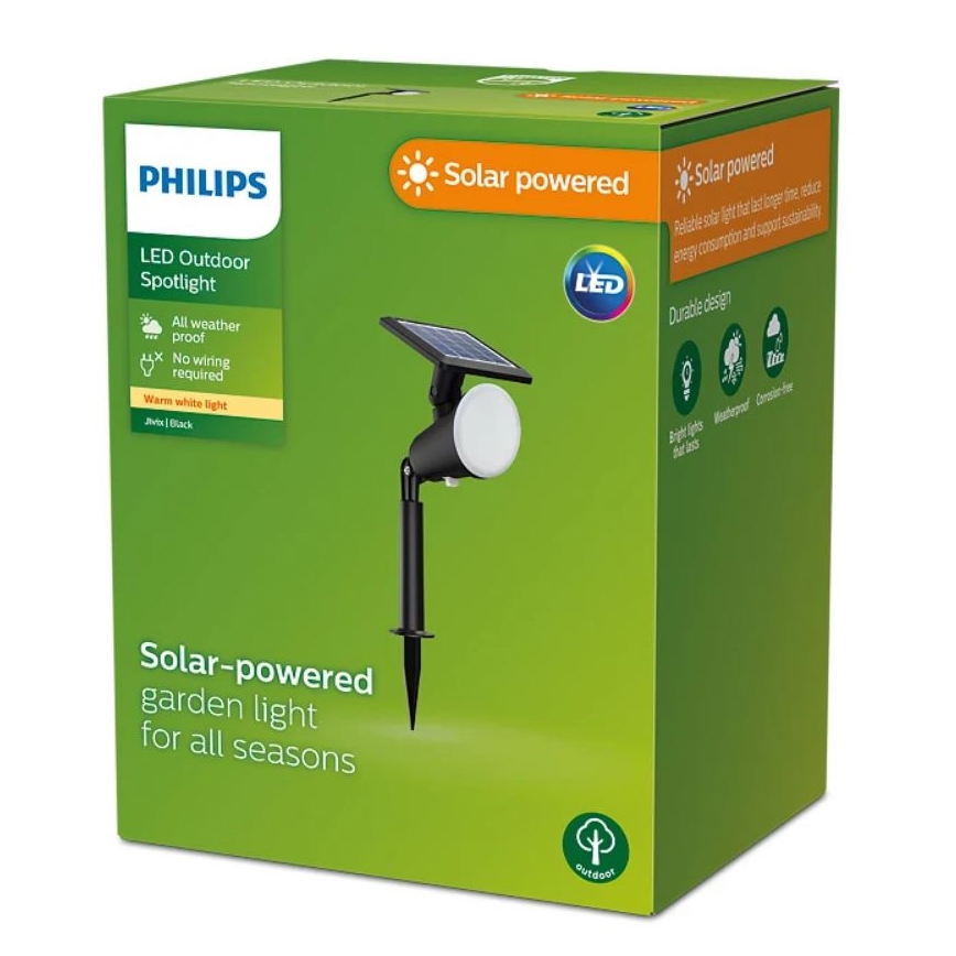 Philips - LED Solar spotlight JIVIX LED/1,4W/3,7V IP44