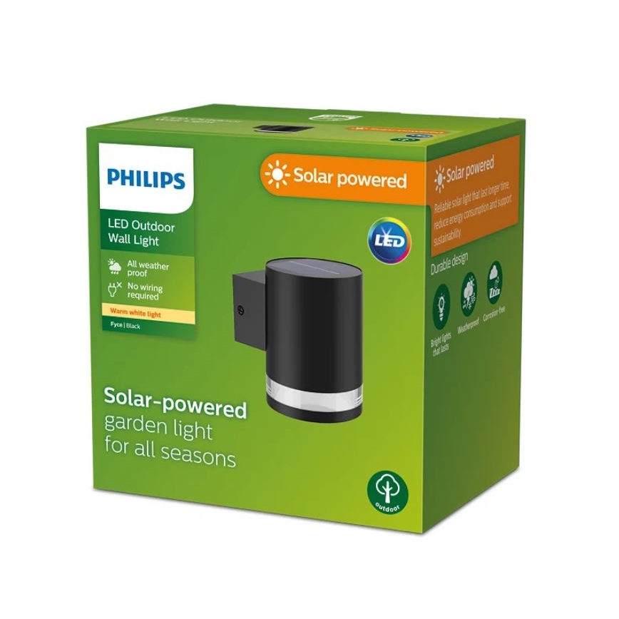 Philips - LED Solar wall light FYCE LED/1,5W/3,7V 1200 mAh IP44