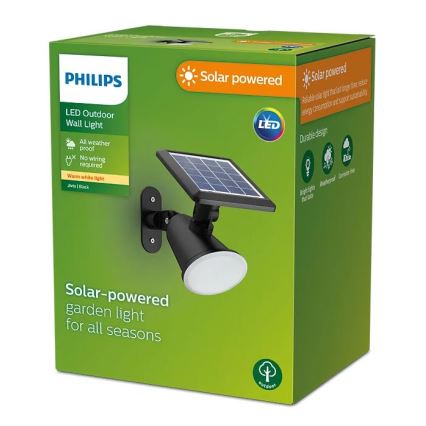 Philips - LED Solar wall light JIVIX LED/1,4W/3,7V 1800 mAh IP44