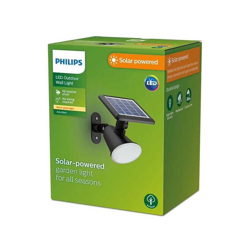 Philips - LED Solar wall light JIVIX LED/1,4W/3,7V 1800 mAh IP44