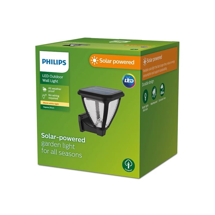 Philips - LED Solar wall light VAPORA LED/1,5W/3,7V 1500 mAh IP44