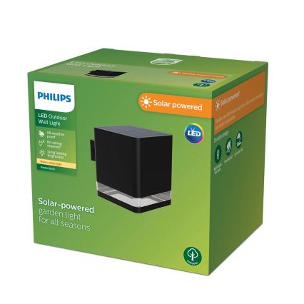 Philips - LED Solar wall light VIRONA LED/1,8W/3,7V 2600 mAh 2700K IP44