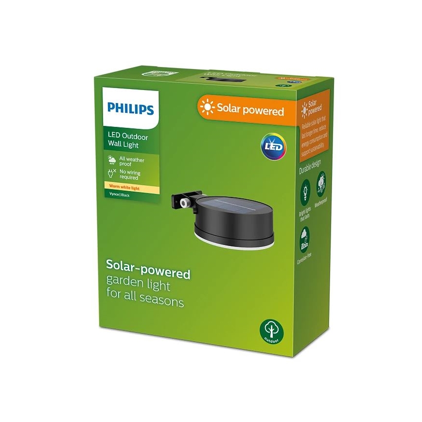 Philips - LED Solar wall light VYNCE LED/1,5W/3,7V IP44