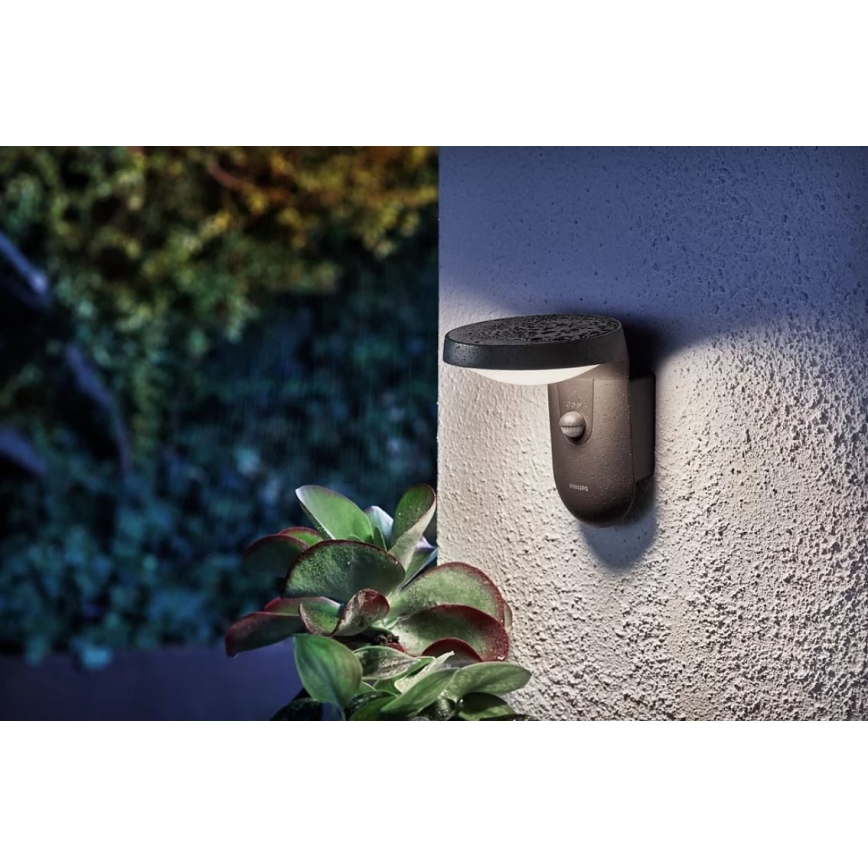 Philips - LED Solar wall light with a sensor LED/1,2W/4V 3000K IP44