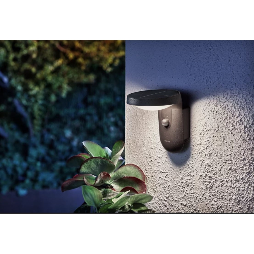 Philips - LED Solar wall light with a sensor LED/1,2W/4V 4000K IP44