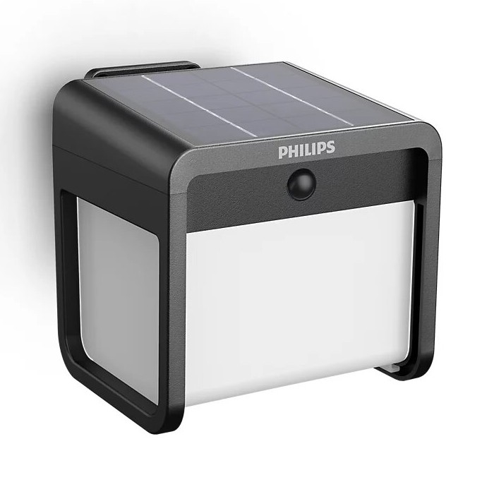 Philips - LED Solar wall light with motion and dusk sensor EZRA LED/1,8W/3,7V 2600 mAh 3000K IP44