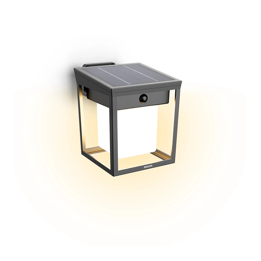 Philips - LED Solar wall light with sensor BLAISE LED/1,5W/3,7V 2600 mAh 3000K IP44
