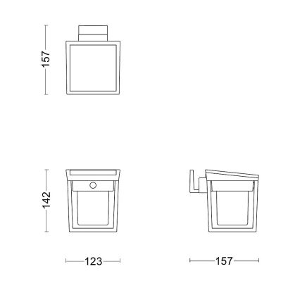 Philips - LED Solar wall light with sensor BLAISE LED/1,5W/3,7V 2600 mAh 3000K IP44