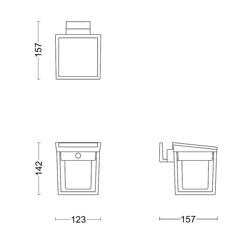 Philips - LED Solar wall light with sensor BLAISE LED/1,5W/3,7V 2600 mAh 3000K IP44