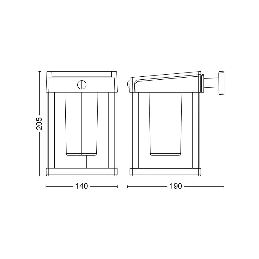 Philips - LED Solar wall light with sensor CAMILL LED/1,4W/3,7V IP44
