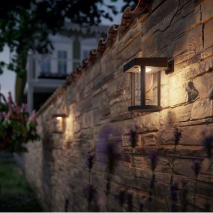 Philips - LED Solar wall light with sensor CAMILL LED/1,4W/3,7V IP44