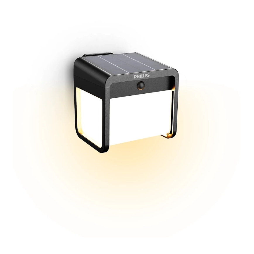 Philips - LED Solar wall light with sensor EZRA LED/1,8W/3,7V 2600 mAh 3000K IP44