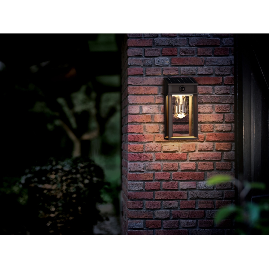 Philips - LED Solar wall light with sensor GERI LED/3,2W/3,7V 2600 mAh 2700K IP44