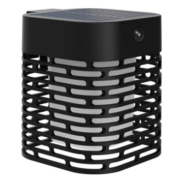 Philips - LED Solar Wall Light with Sensor HARA LED/3,8W/3,7V 800 mAh 2700K IP44 Black