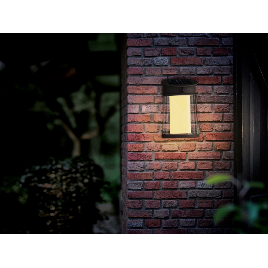 Philips - LED Solar wall light with sensor JUDA LED/3,2W/3,7V 2600 mAh 2700K IP44