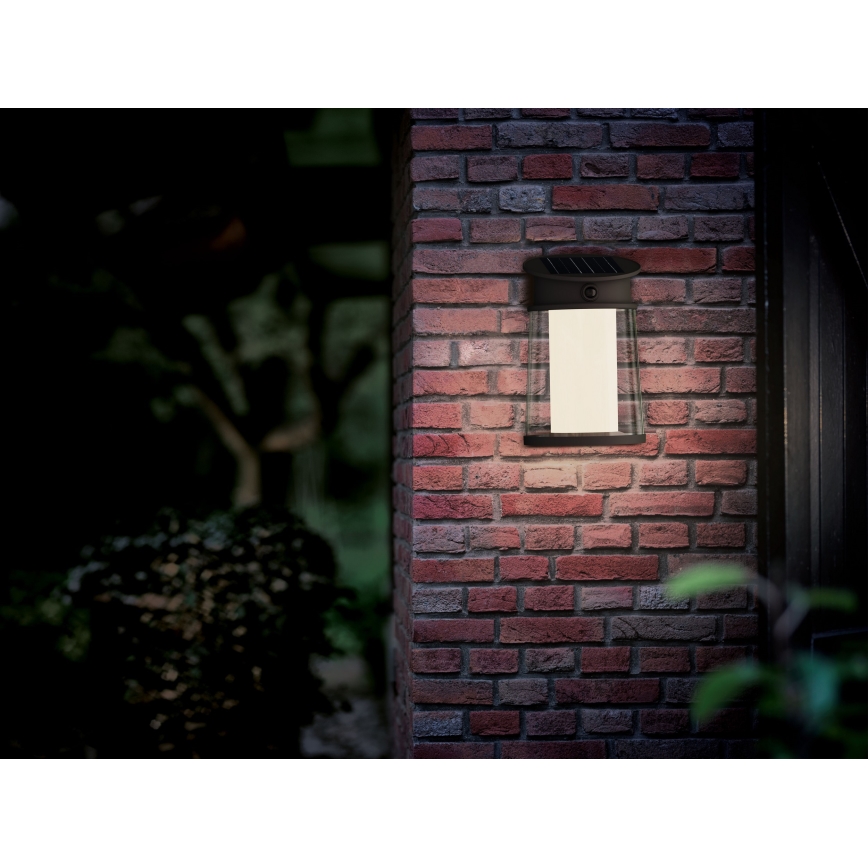Philips - LED Solar wall light with sensor JUDA LED/3,2W/3,7V 4000K IP44