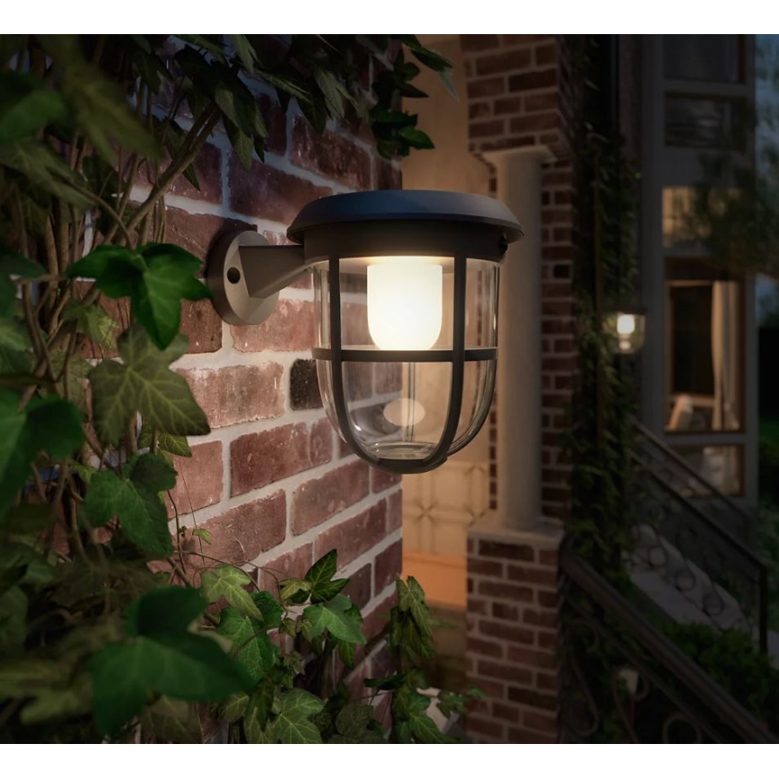 Philips - LED Solar wall light with sensor RADII LED/1,3W/3,7V 3000K IP44