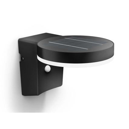 Philips - LED Solar wall light with sensor ZONAL LED/1,3W/3,7V 2500 mAh IP44