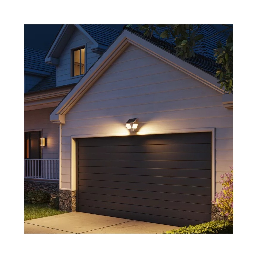 Philips - LED solar wall light with sensor ZYREN LED/24,5W/3,7V 2600 mAh 3000K IP65 white