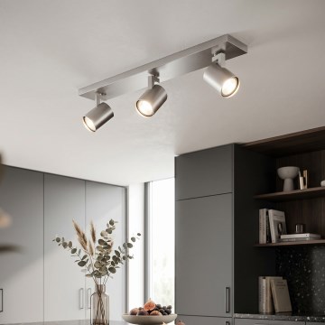 Philips - LED spotlight matte chrome 3xGU10/20W/230V