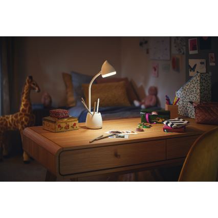 Philips - LED Dimmable touch table lamp HAT LED/4,5W/5V 1800 mAh 3000/4000/5700K CRI 90